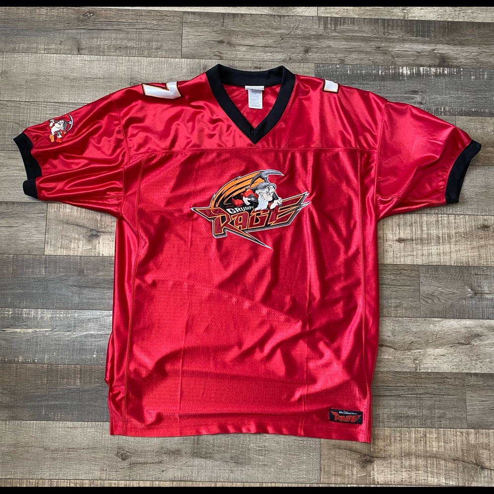 Walt Disney World Grumpy Rage Jersey #7 Large - Football Jersey
